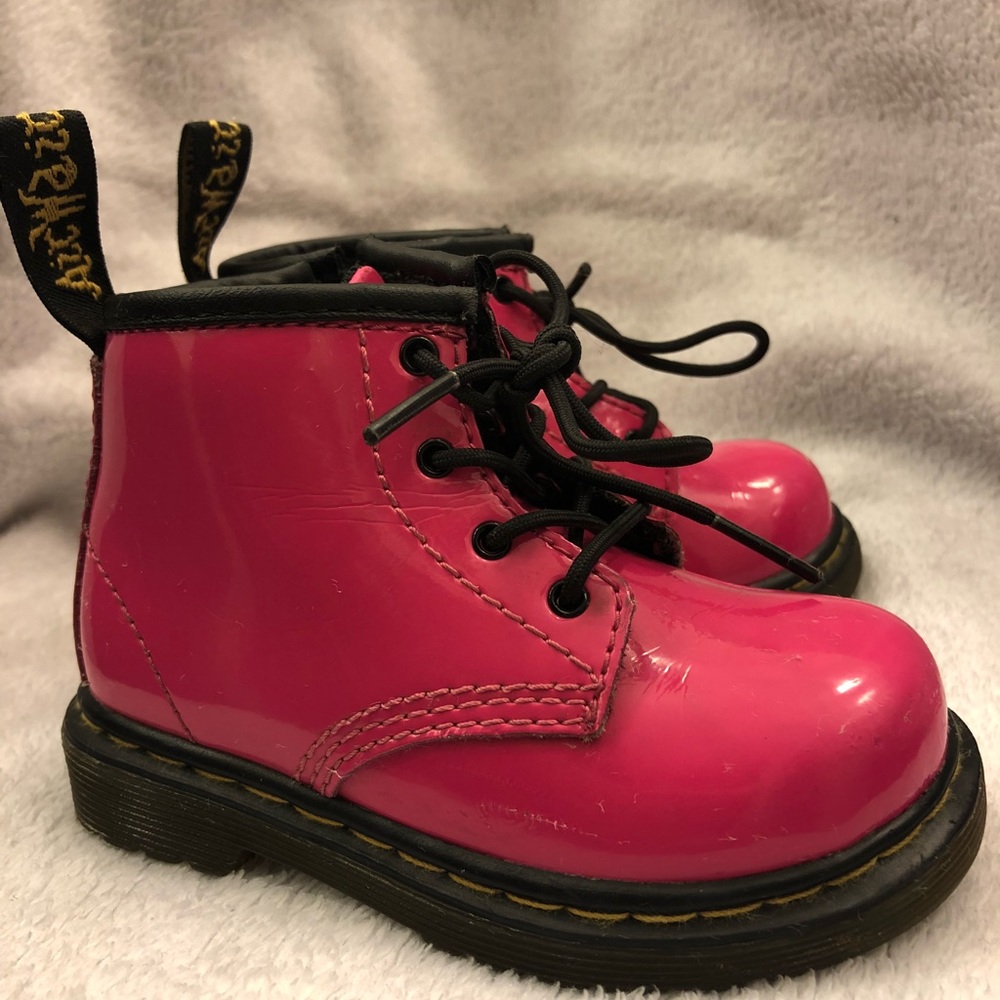 Toddlers hot pink Dr. Martens